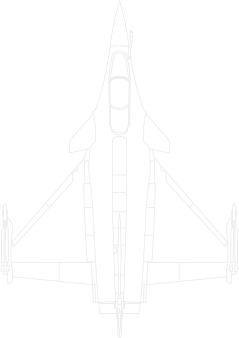 croquis de l'avion rafale